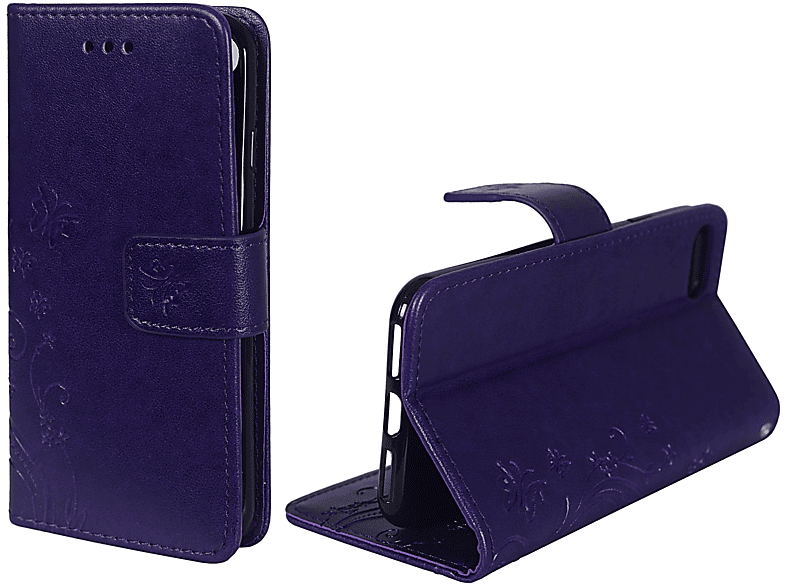 Violett Bookcover, DESIGN Apple, 8, Handyhülle, iPhone KÖNIG