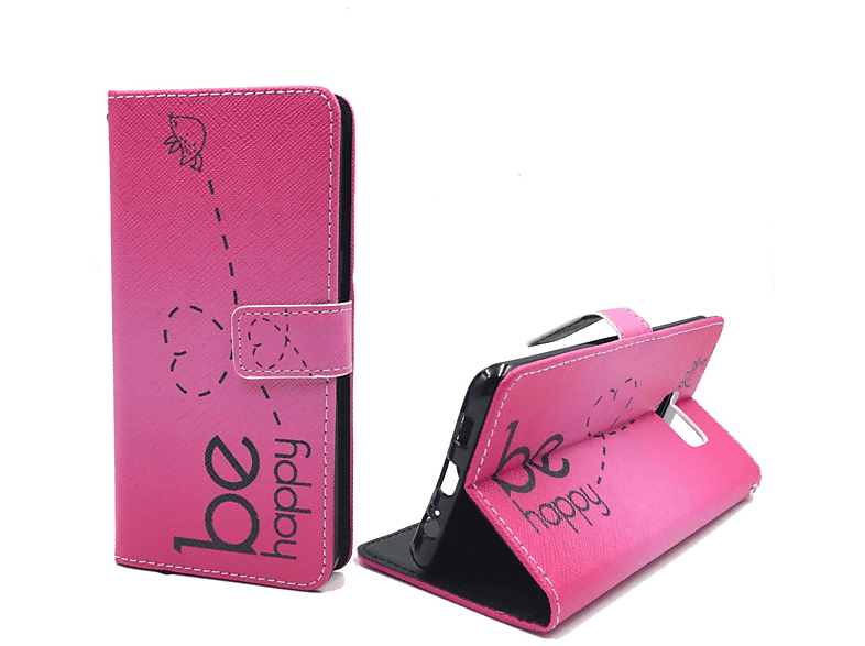 KÖNIG DESIGN Handyhülle, Bookcover, Samsung, S6 Galaxy Rosa Edge Plus