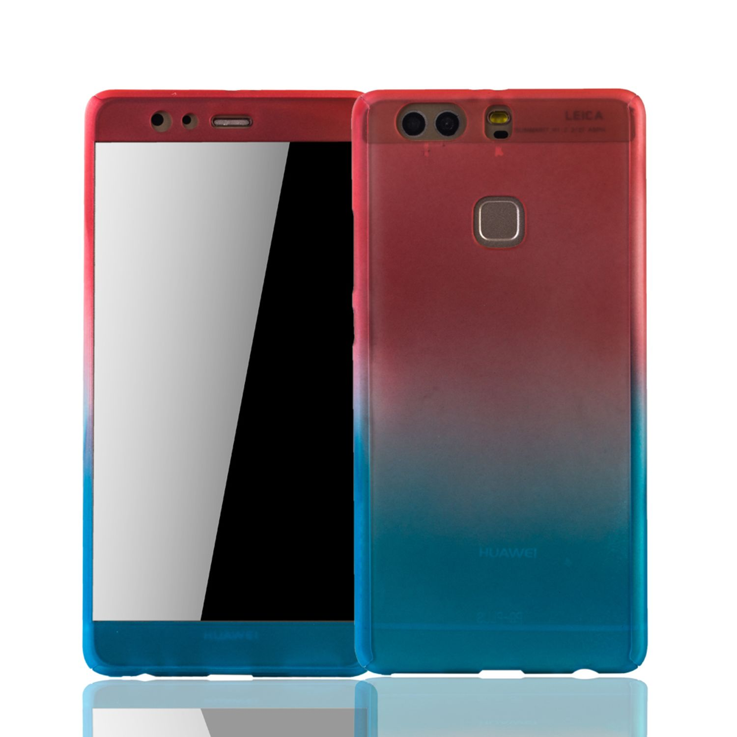 Huawei, Cover, Full Schutzhülle, DESIGN Mehrfarbig Plus, P9 KÖNIG