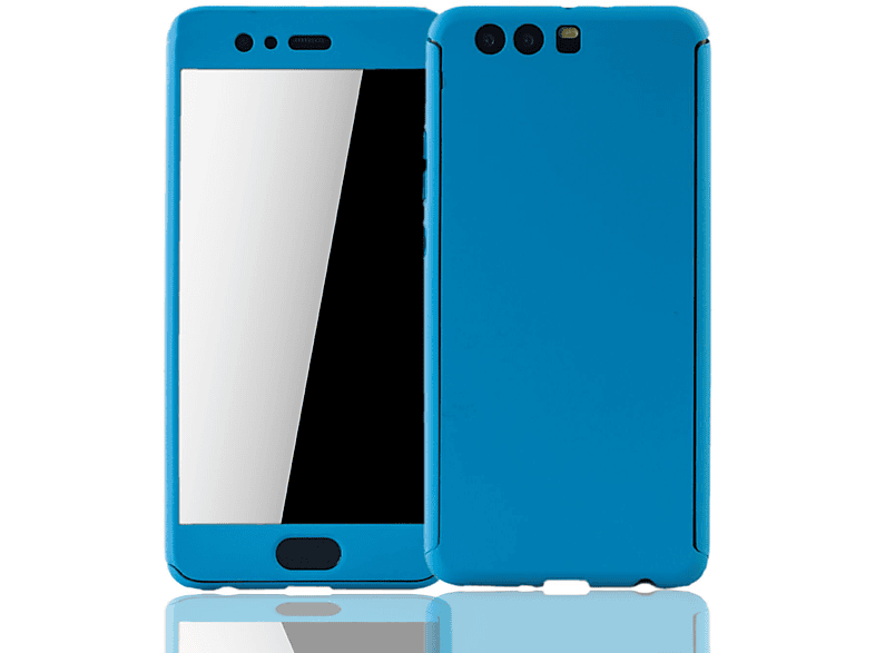 KÖNIG DESIGN Schutzhülle, Full Cover, Huawei, P10 Plus, Blau