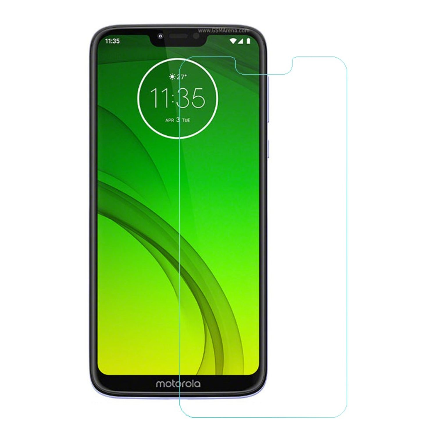 Power) Displayschutz Pack Moto G7 DESIGN Schutzfolie(für 3er Motorola KÖNIG