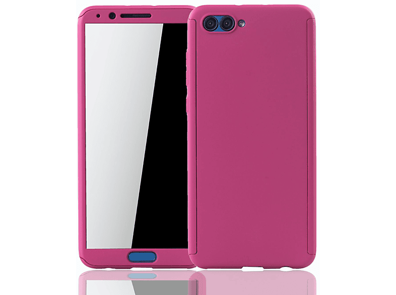 KÖNIG DESIGN Schutzhülle, Full Cover, Huawei, Honor View 10, Pink