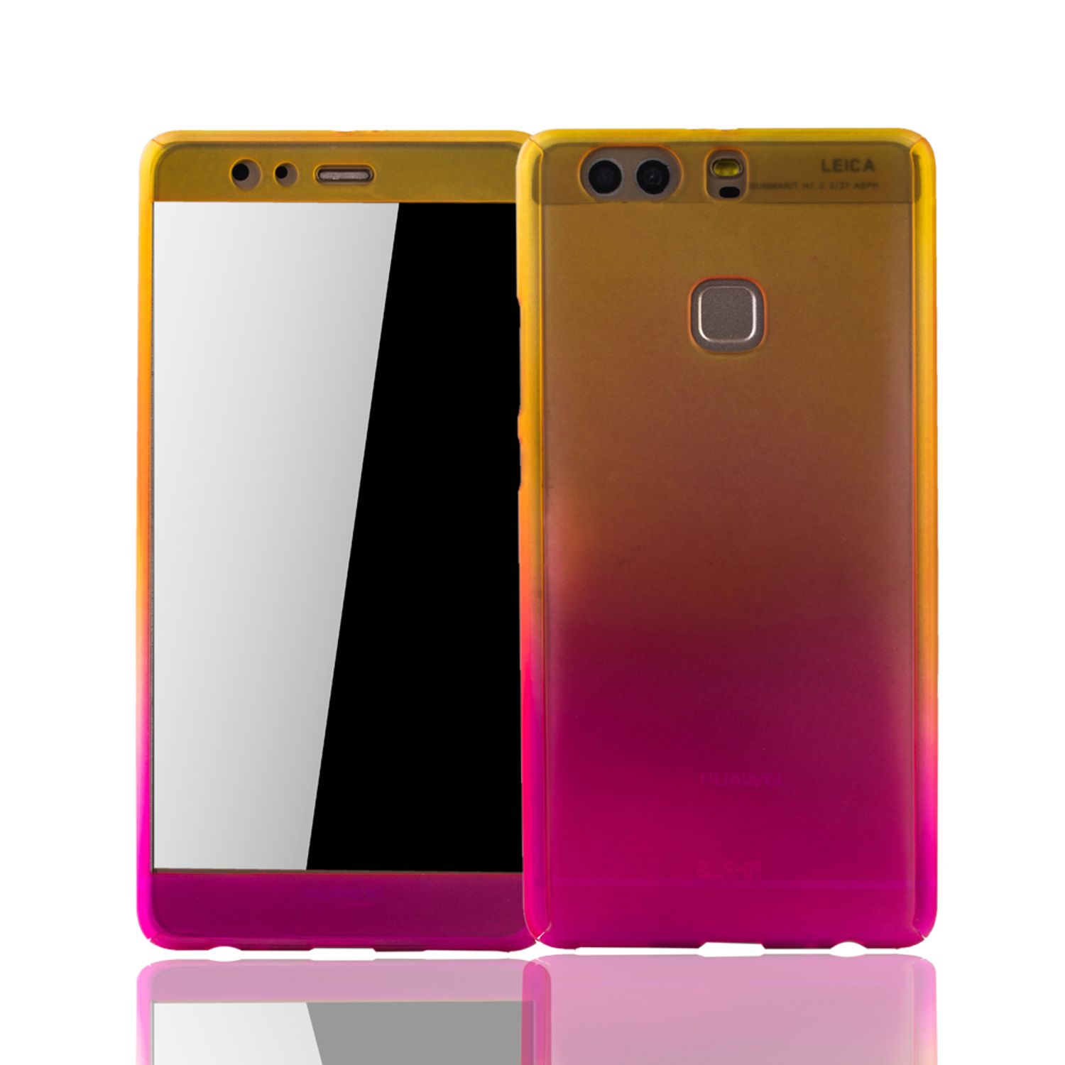 Huawei, P9 Full Mehrfarbig Plus, Cover, KÖNIG Schutzhülle, DESIGN