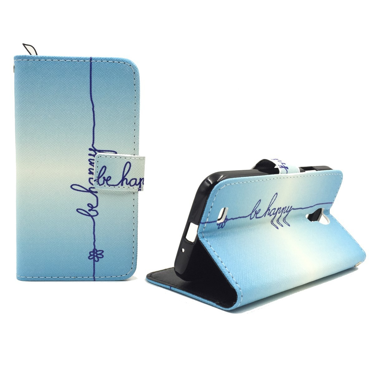 S4, DESIGN Blau Bookcover, KÖNIG Handyhülle, Galaxy Samsung,