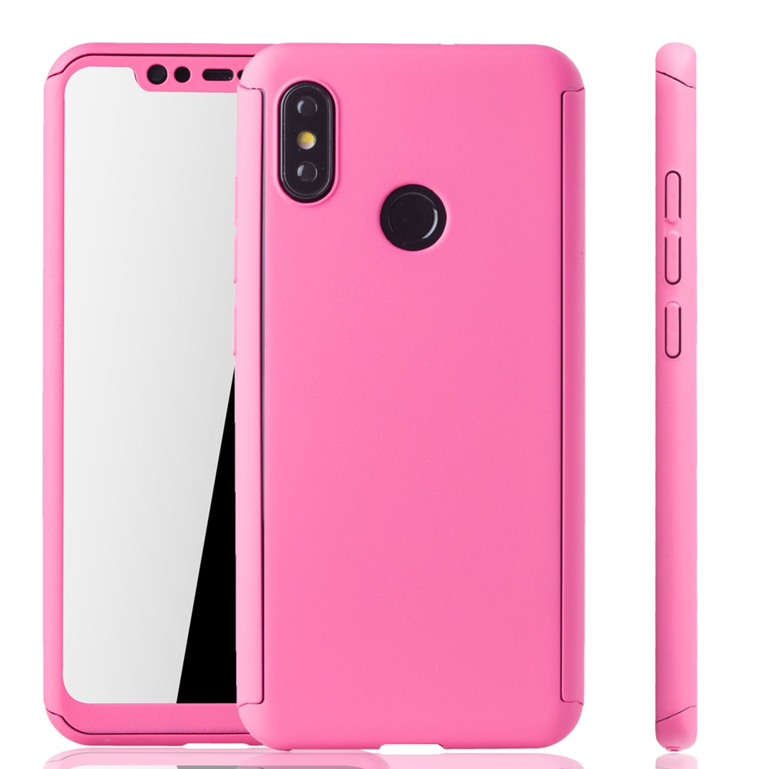 Full Xiaomi, DESIGN Mi 8, Pink KÖNIG Schutzhülle, Cover,