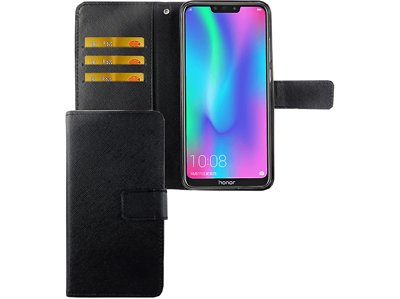 KÖNIG DESIGN Handyhülle, Bookcover, Huawei, P Schwarz Smart 2019