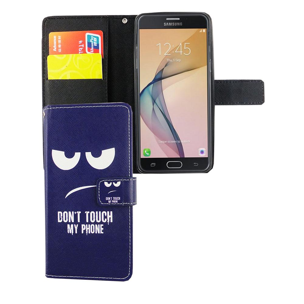 KÖNIG DESIGN Handyhülle, Bookcover, Samsung, Prime, Galaxy J5 Blau