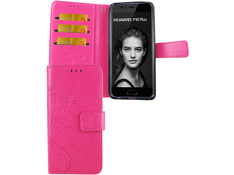 Huawei, Schutzhülle, KÖNIG Rosa P10 Plus, Bookcover, DESIGN