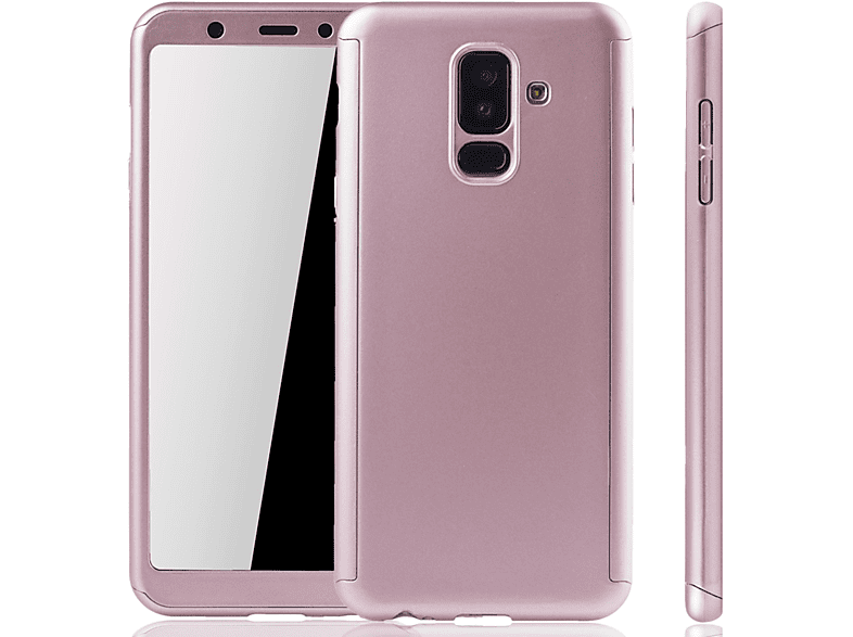 KÖNIG DESIGN Schutzhülle, Full Cover, Samsung, Galaxy A6 Plus (2018), Pink