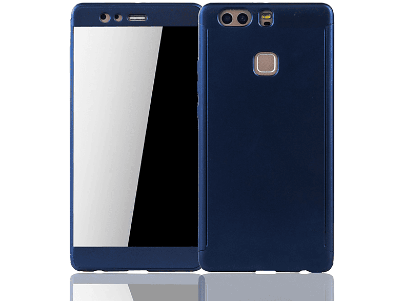 KÖNIG DESIGN Schutzhülle, Full Cover, Huawei, P9 Plus, Blau