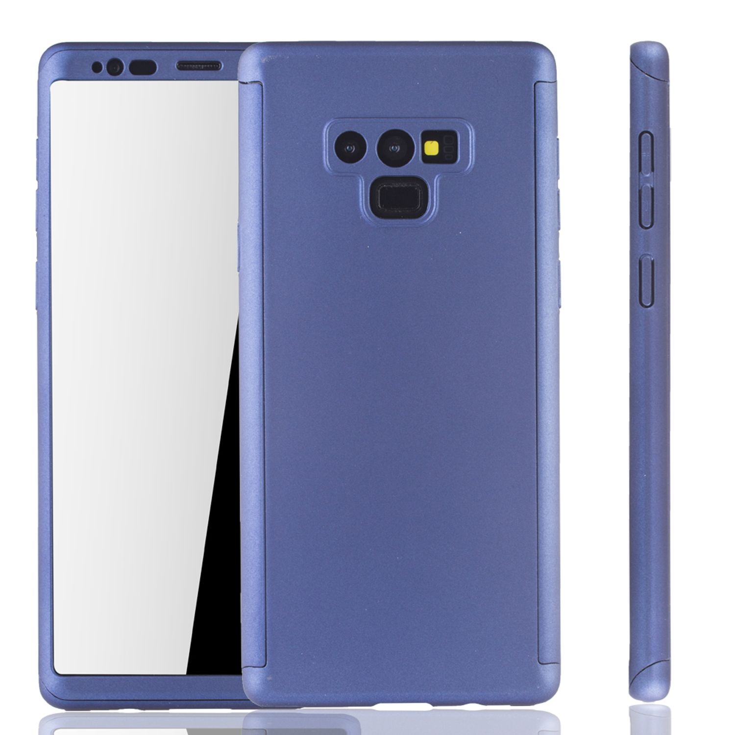 KÖNIG DESIGN Samsung, Full Schutzhülle, Blau Cover, Note Galaxy 9