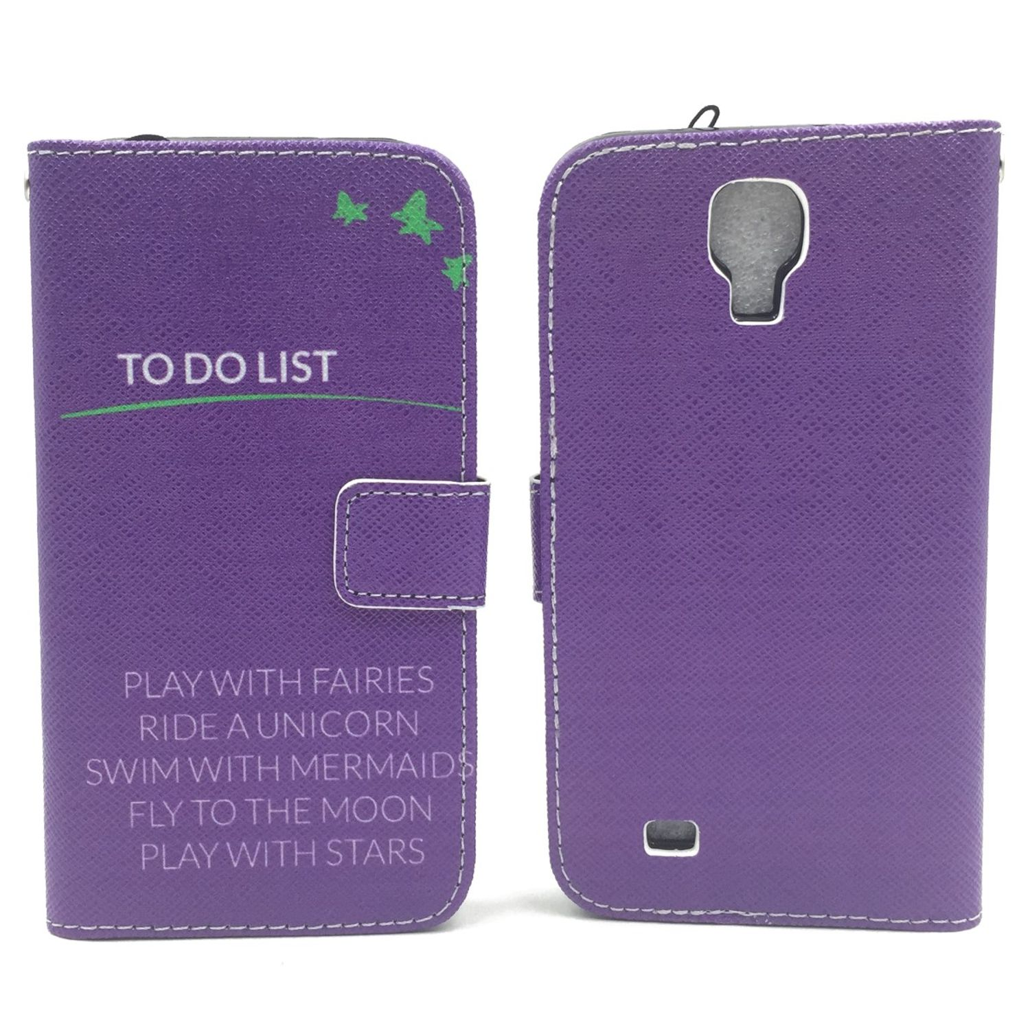 KÖNIG DESIGN S4, Samsung, Galaxy Violett Bookcover, Handyhülle,