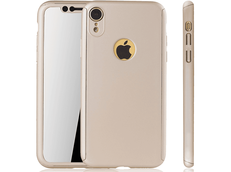 DESIGN Gold Apple, Cover, Schutzhülle, KÖNIG Full iPhone XR,
