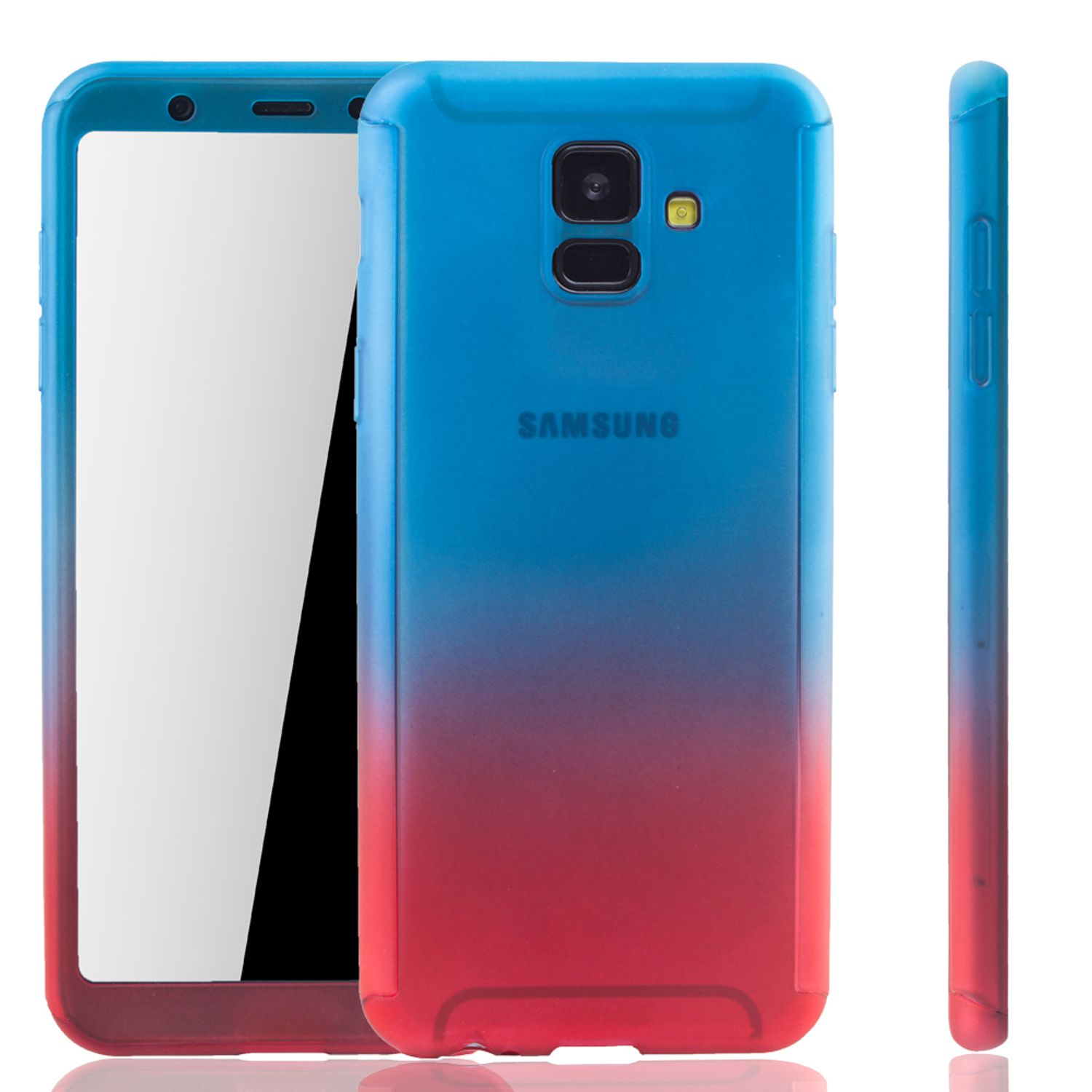 Schutzhülle, Samsung, Mehrfarbig (2018), Cover, A6 Galaxy Full KÖNIG DESIGN