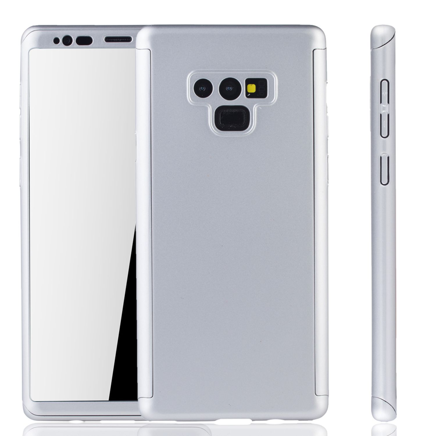 Samsung, Silber Cover, KÖNIG 9, Full Schutzhülle, Galaxy DESIGN Note