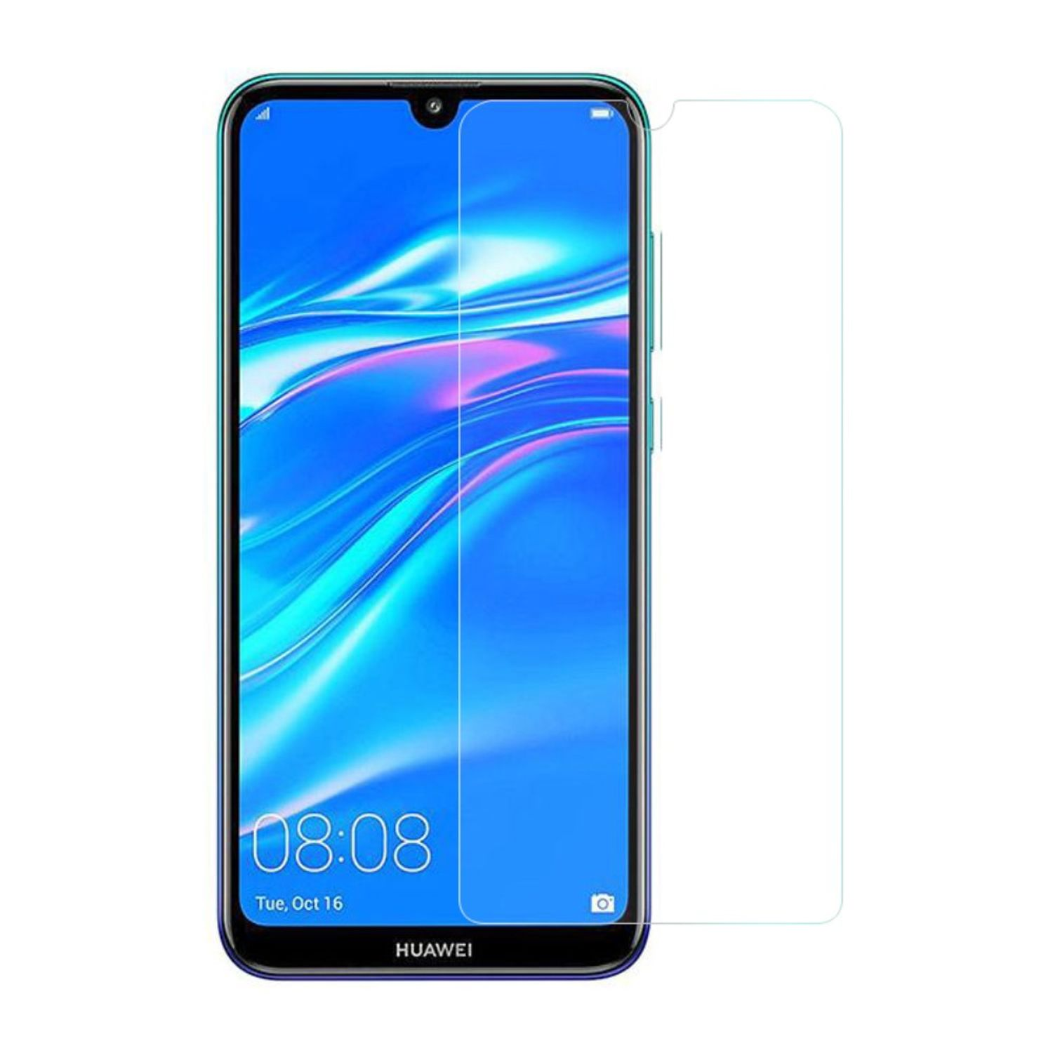 KÖNIG DESIGN 3er Displayschutz Y7 (2019)) Schutzfolie(für Huawei Pack