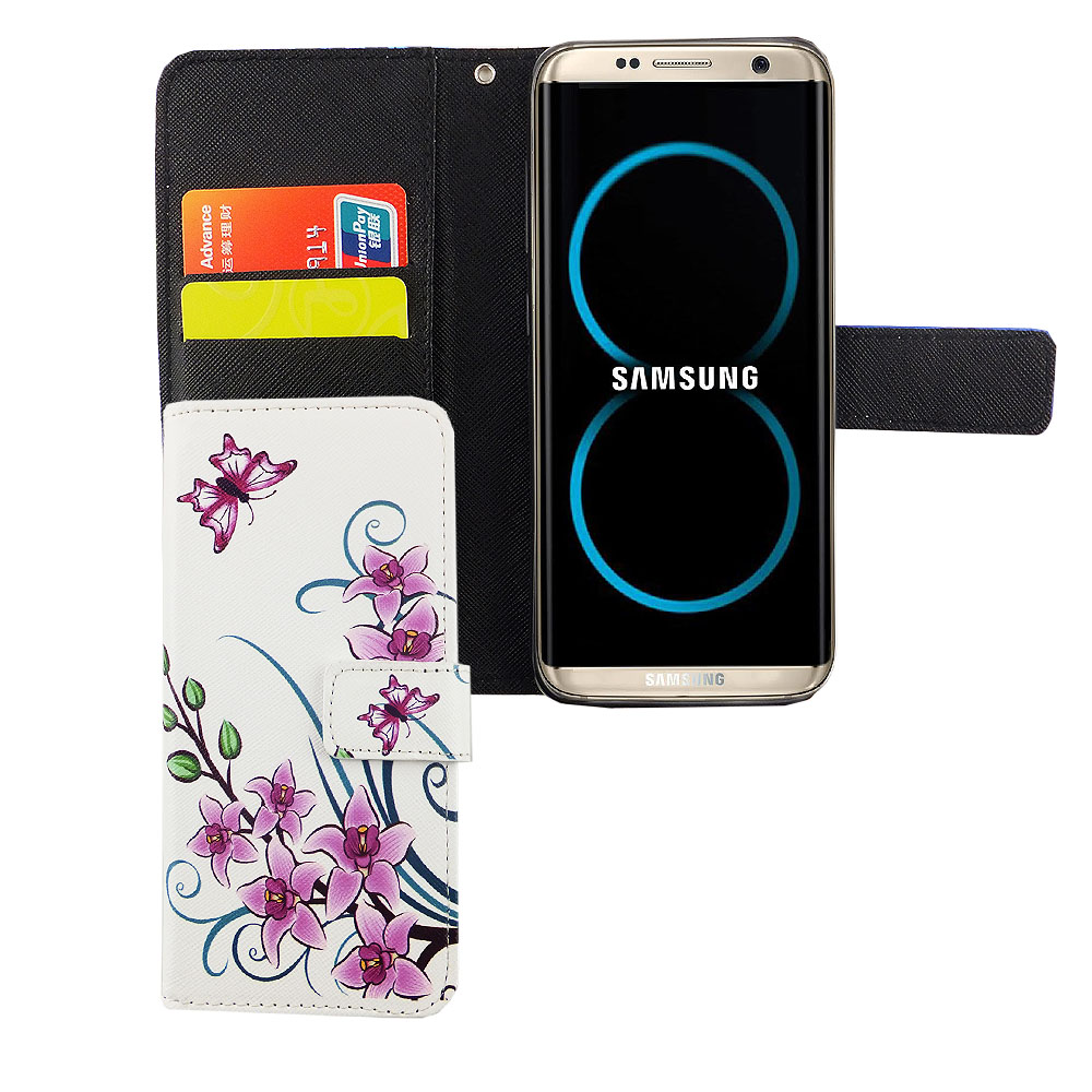 KÖNIG DESIGN Weiß Samsung, Galaxy Bookcover, S8, Handyhülle
