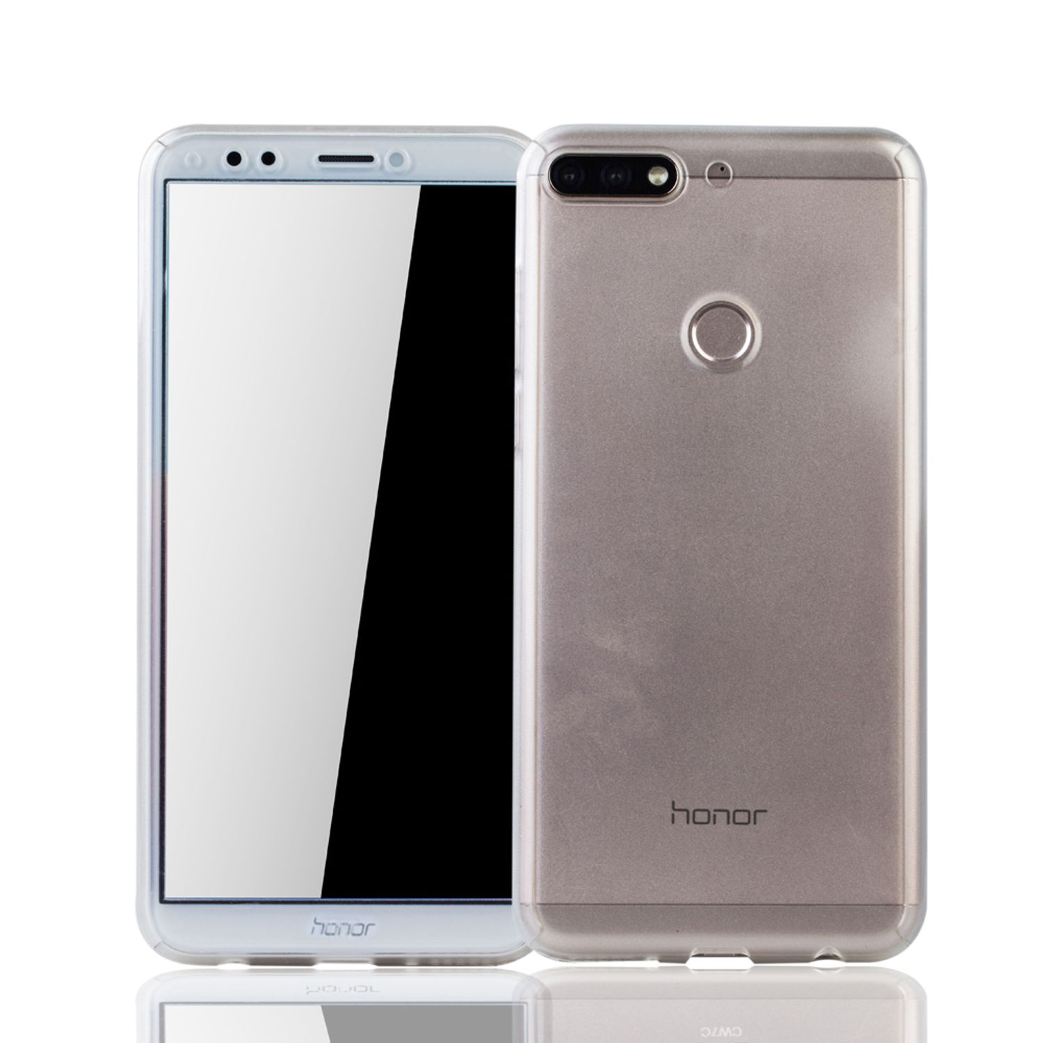 7C, Cover, KÖNIG DESIGN Honor Huawei, Transparent Full Schutzhülle,