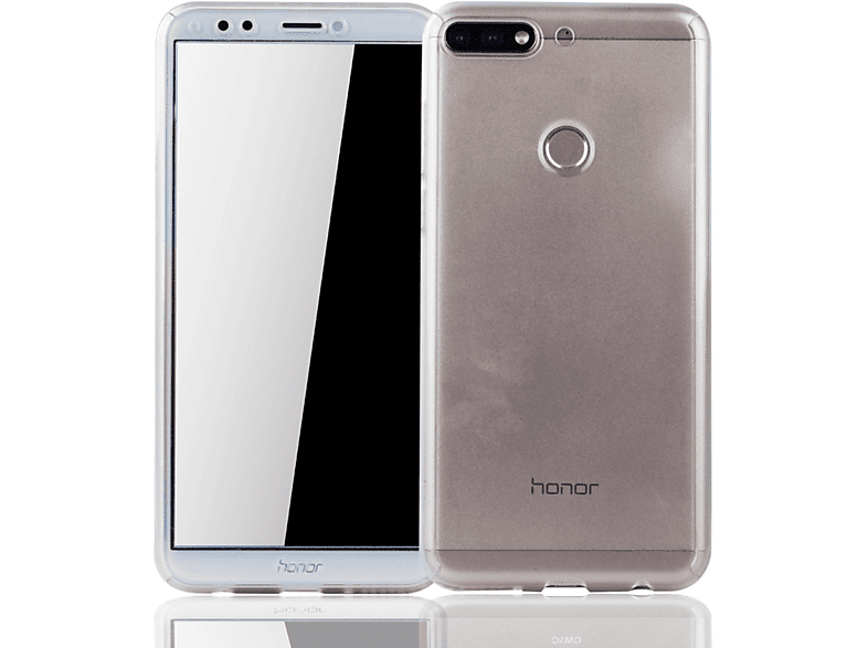 KÖNIG DESIGN Schutzhülle, Full Cover, Huawei, Honor 7C, Transparent
