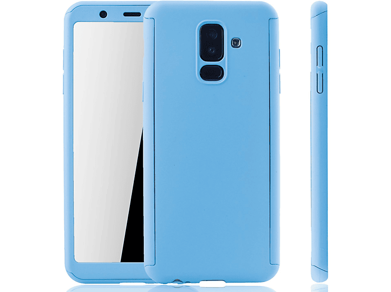 Galaxy Schutzhülle, DESIGN Blau Plus KÖNIG A6 Samsung, Cover, Full (2018),