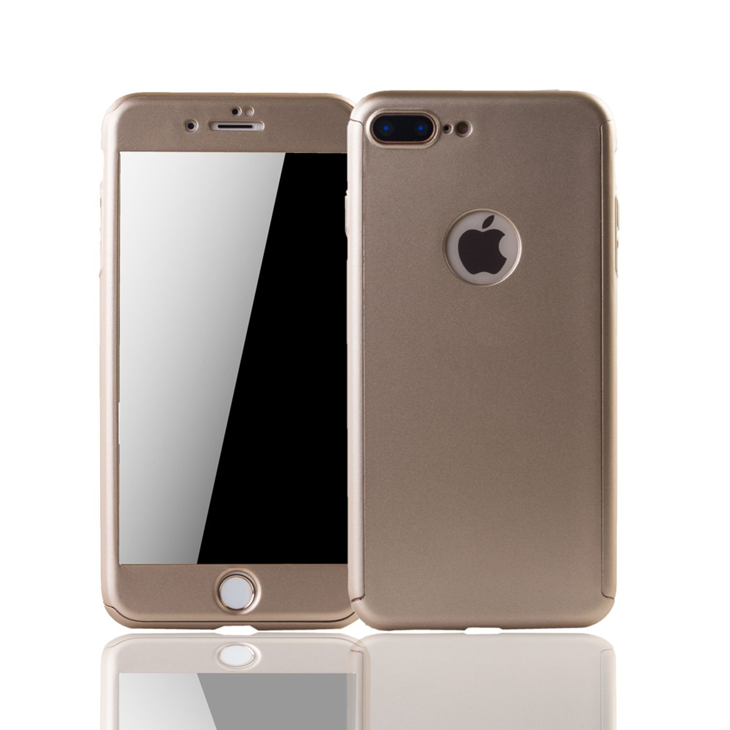 Full 8 Cover, Apple, DESIGN iPhone Schutzhülle, Gold KÖNIG Plus,