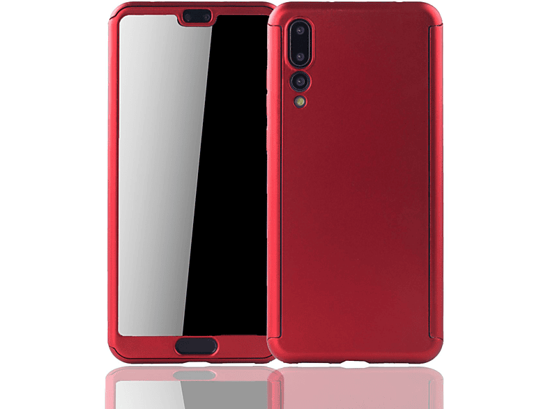 KÖNIG DESIGN Schutzhülle, Full Cover, Huawei, P20 Pro, Rot