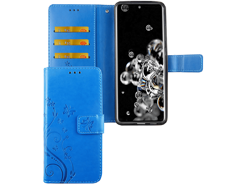 DESIGN Ultra, S20 KÖNIG Blau Bookcover, Handyhülle, Samsung, Galaxy
