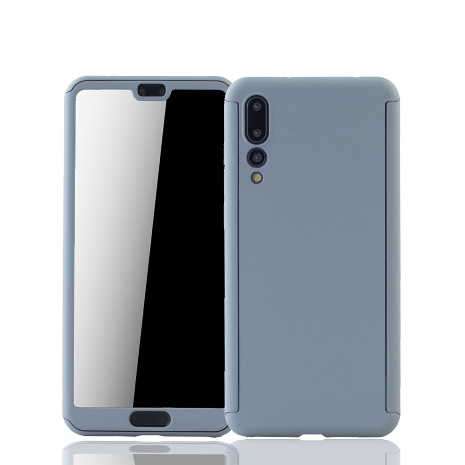 KÖNIG DESIGN Huawei, Grau Full Cover, Schutzhülle, Pro, P20