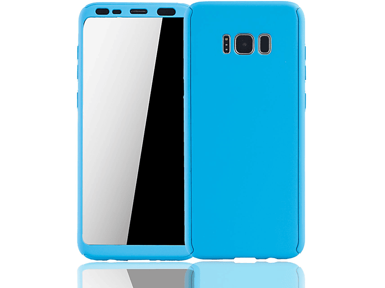 DESIGN S8, Galaxy Schutzhülle, KÖNIG Blau Cover, Full Samsung,