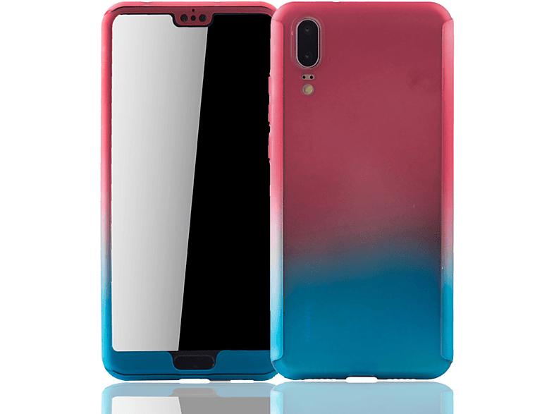 Huawei, Schutzhülle, P20, KÖNIG Cover, DESIGN Mehrfarbig Full