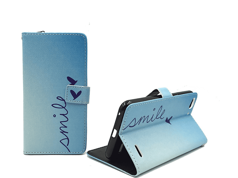 KÖNIG DESIGN Blau Bookcover, Handyhülle, Vodafone, Ultra 6, Smart