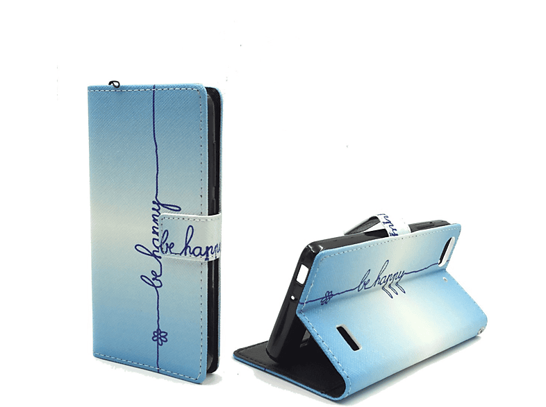 KÖNIG DESIGN Handyhülle, Bookcover, Huawei, G Play Mini / Honor 4C, Blau