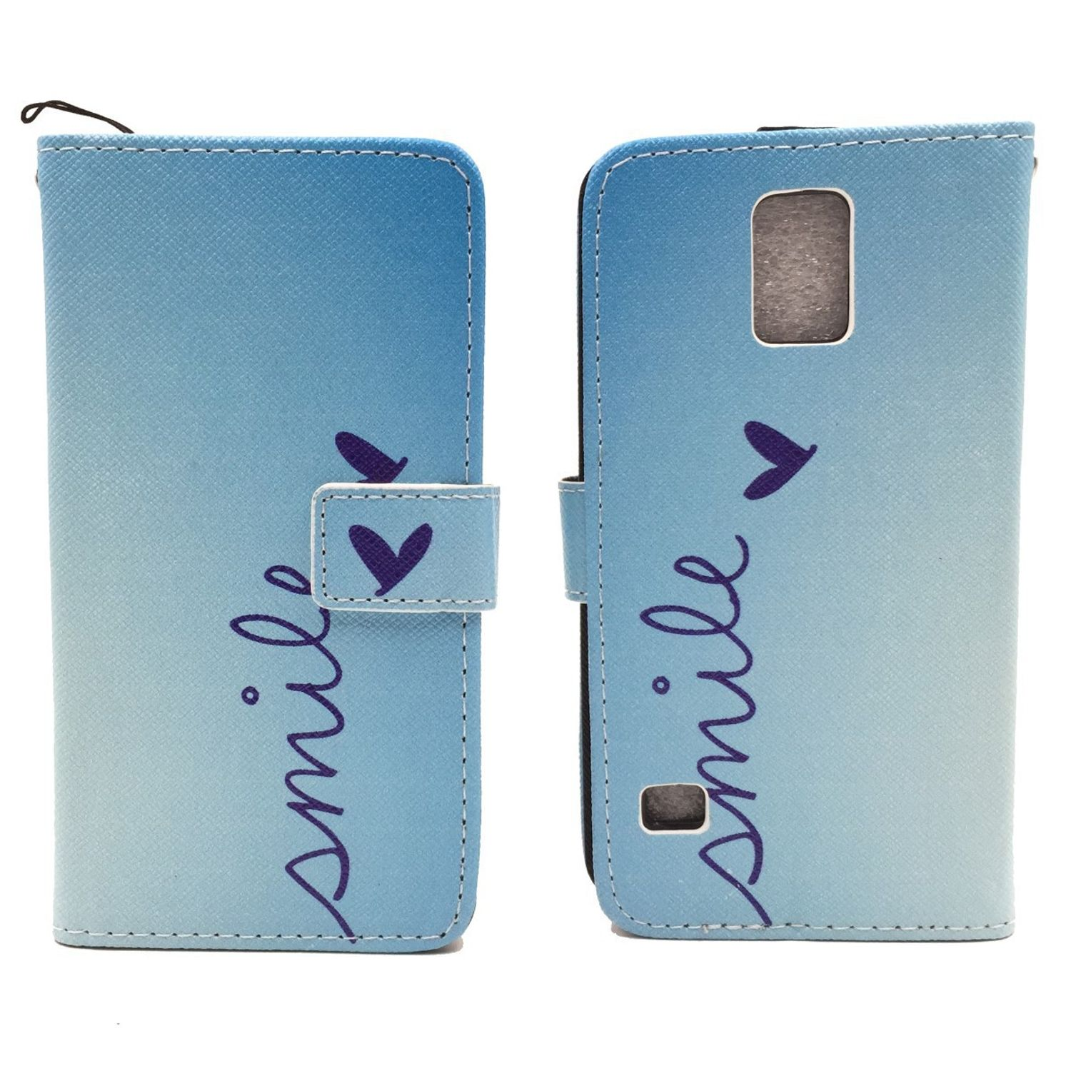 KÖNIG DESIGN Handyhülle, Galaxy S5 Neo, / S5 Samsung, Blau Bookcover