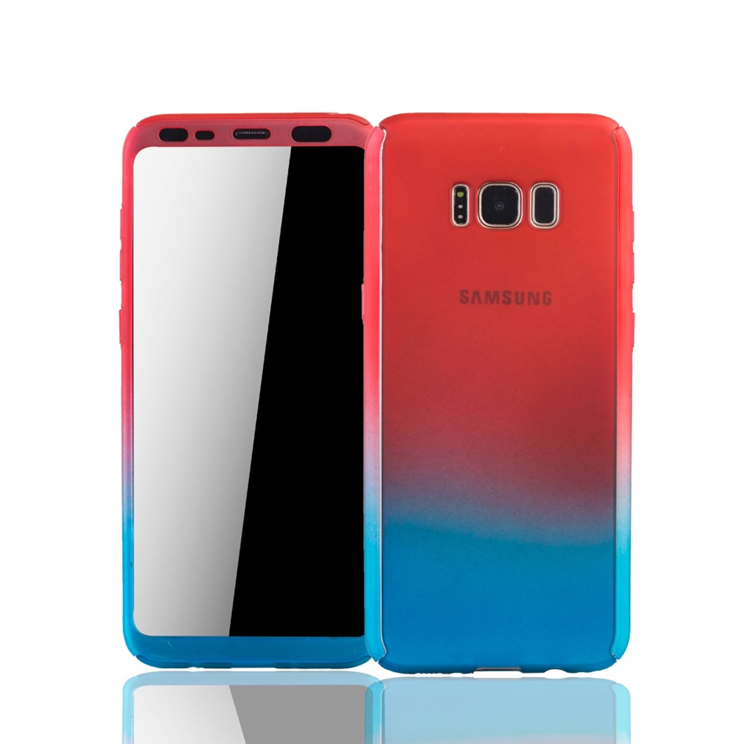 KÖNIG DESIGN Schutzhülle, Samsung, Cover, Plus, Galaxy Mehrfarbig S8 Full
