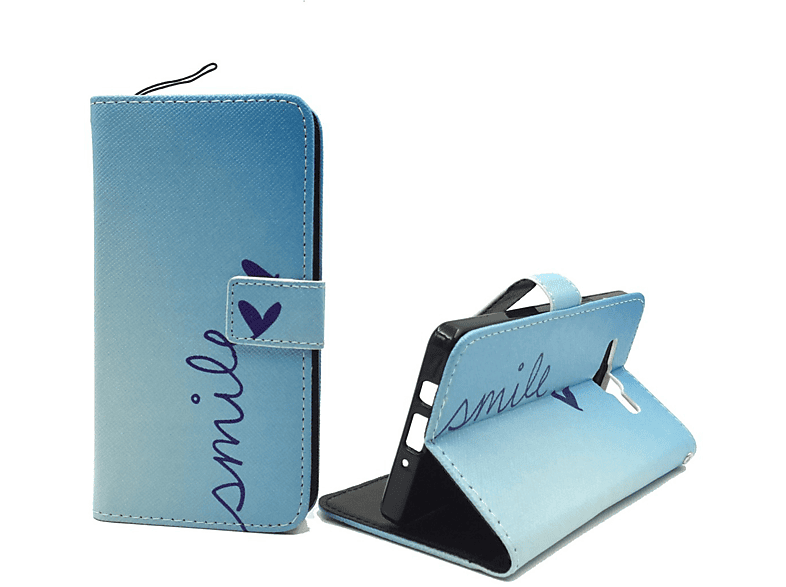 Blau Bookcover, A5 (2015), Galaxy Samsung, Handyhülle, KÖNIG DESIGN