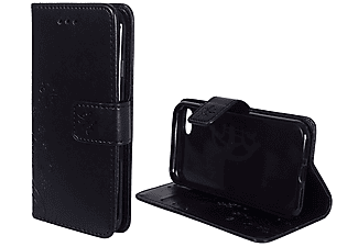 KÖNIG DESIGN Handyhülle, Bookcover, Apple, iPhone 8, Schwarz