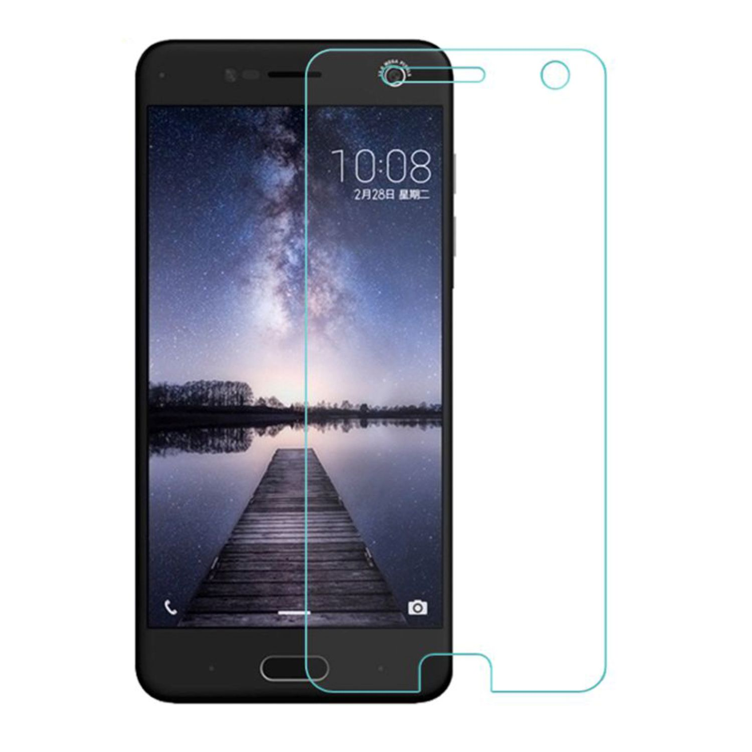 Pack KÖNIG 2er Displayschutz Blade ZTE DESIGN V8) Schutzfolie(für