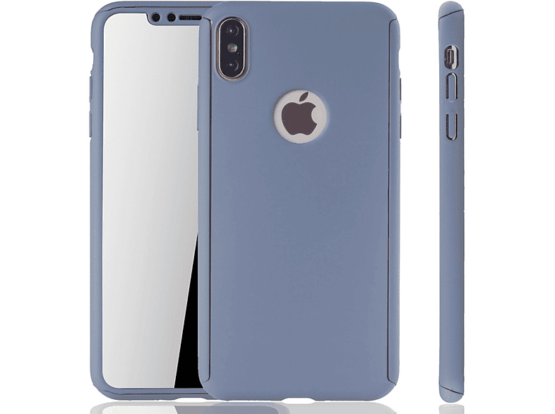 KÖNIG DESIGN Schutzhülle, Grau Max, Apple, iPhone Full XS Cover