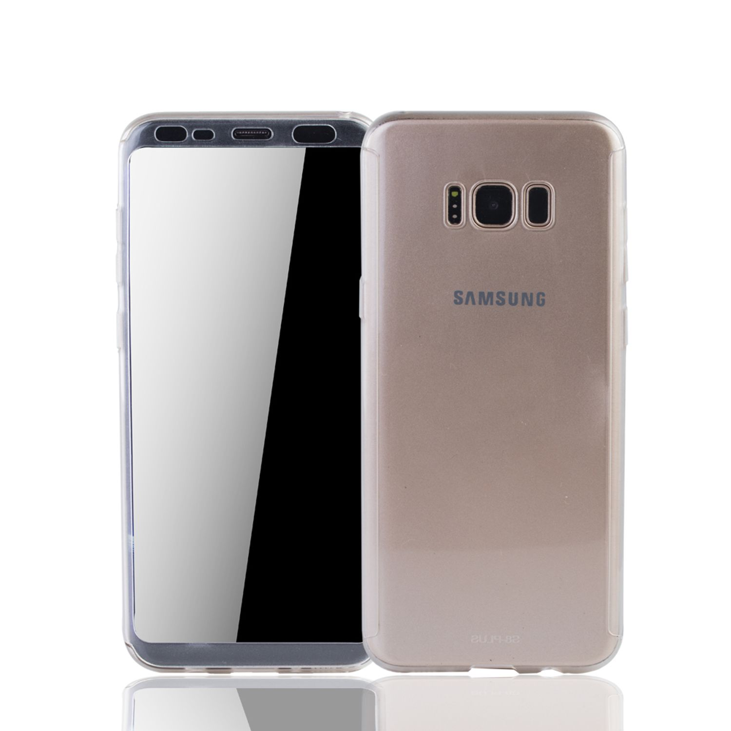 KÖNIG DESIGN Schutzhülle, Full Cover, Samsung, S8, Transparent Galaxy