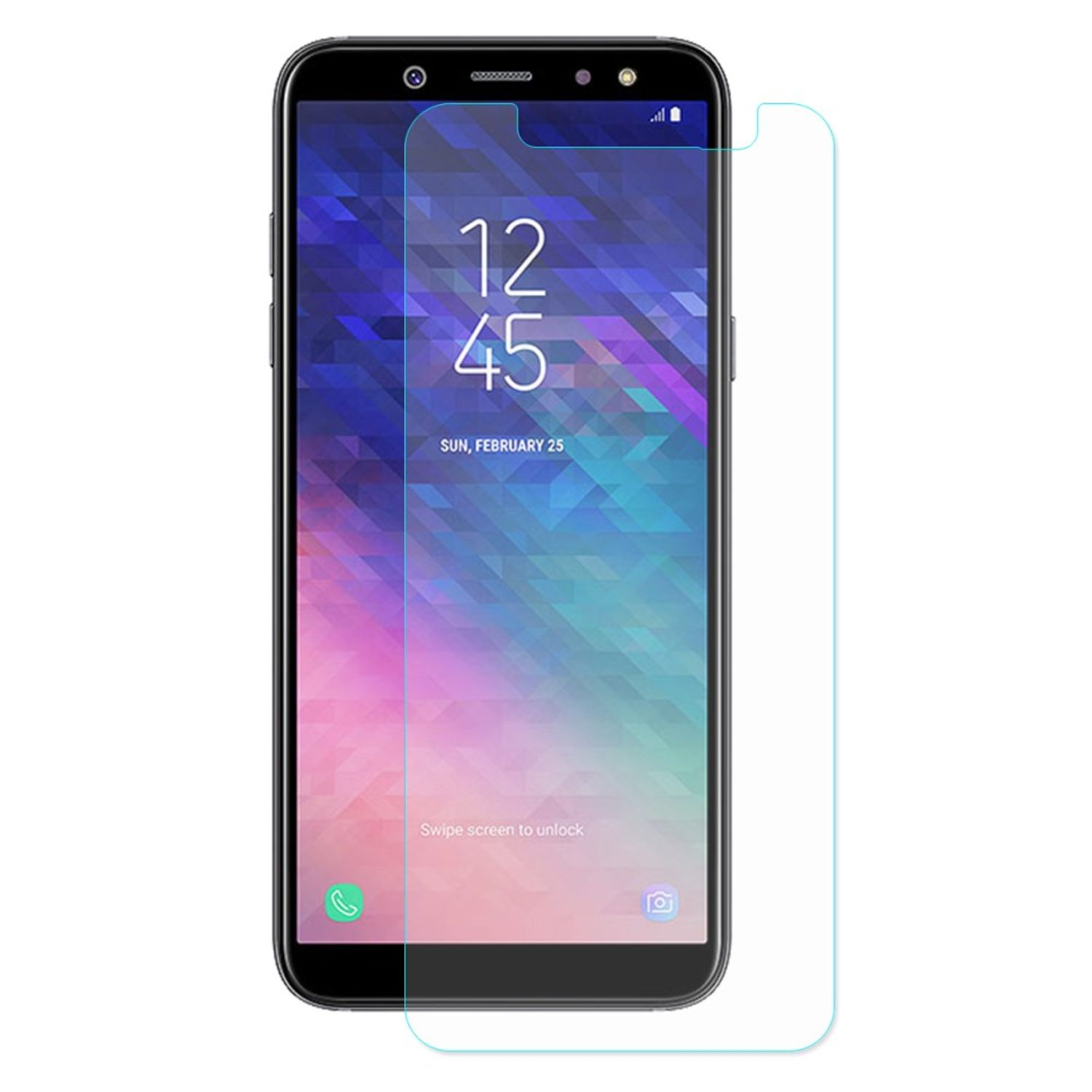 Displayschutz Schutzfolie(für 3er KÖNIG DESIGN Samsung (2018)) Galaxy A6 Pack