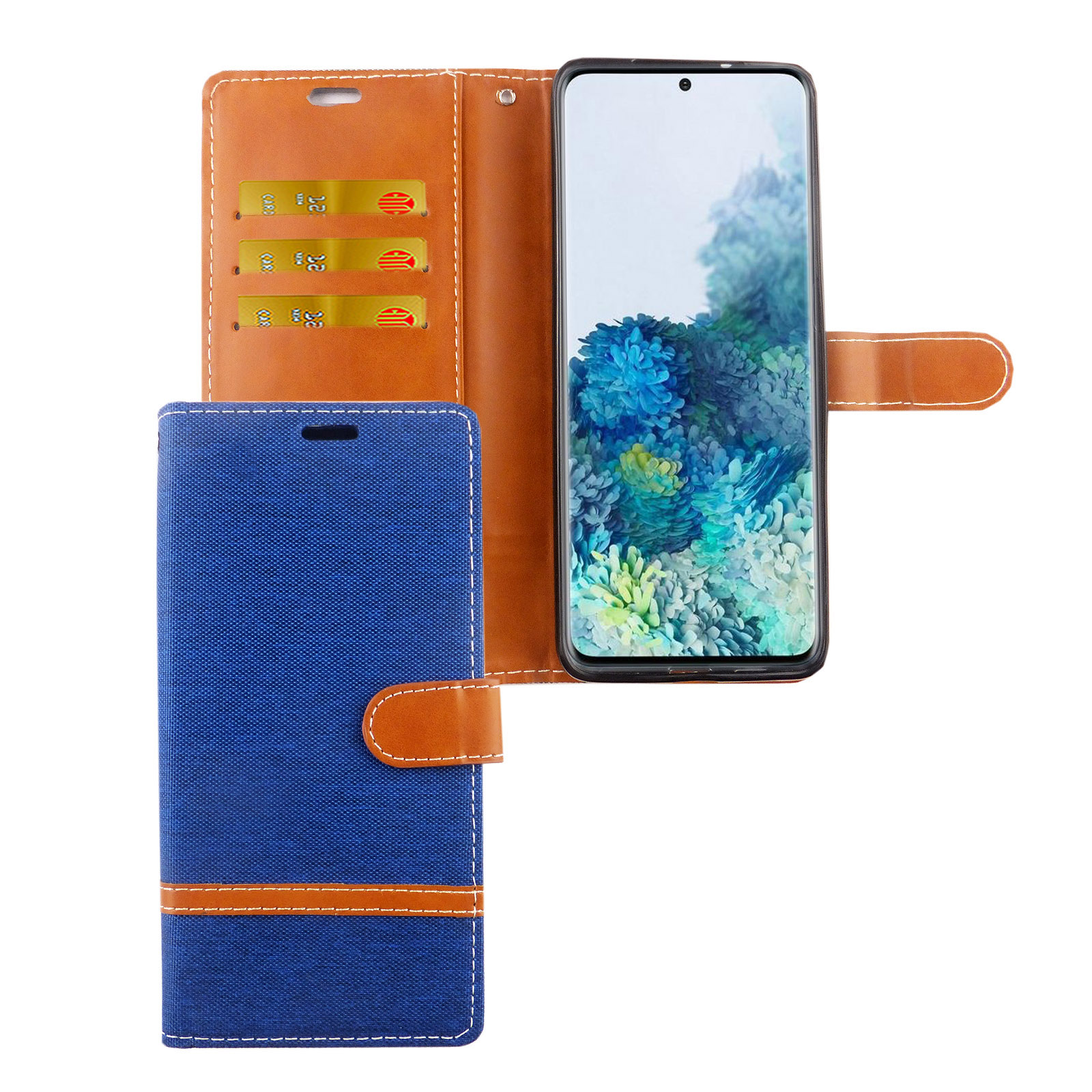 Galaxy Samsung, Blau Handyhülle, S20 KÖNIG Bookcover, DESIGN Plus,