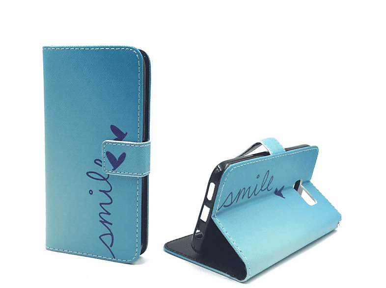 KÖNIG DESIGN Handyhülle, Bookcover, Samsung, Galaxy S7, Blau