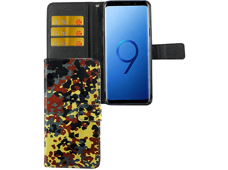 Galaxy Schutzhülle, Plus, S9 Samsung, KÖNIG Mehrfarbig Bookcover, DESIGN