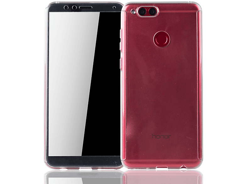 KÖNIG DESIGN Transparent Huawei, Honor 7X, Full Schutzhülle, Cover