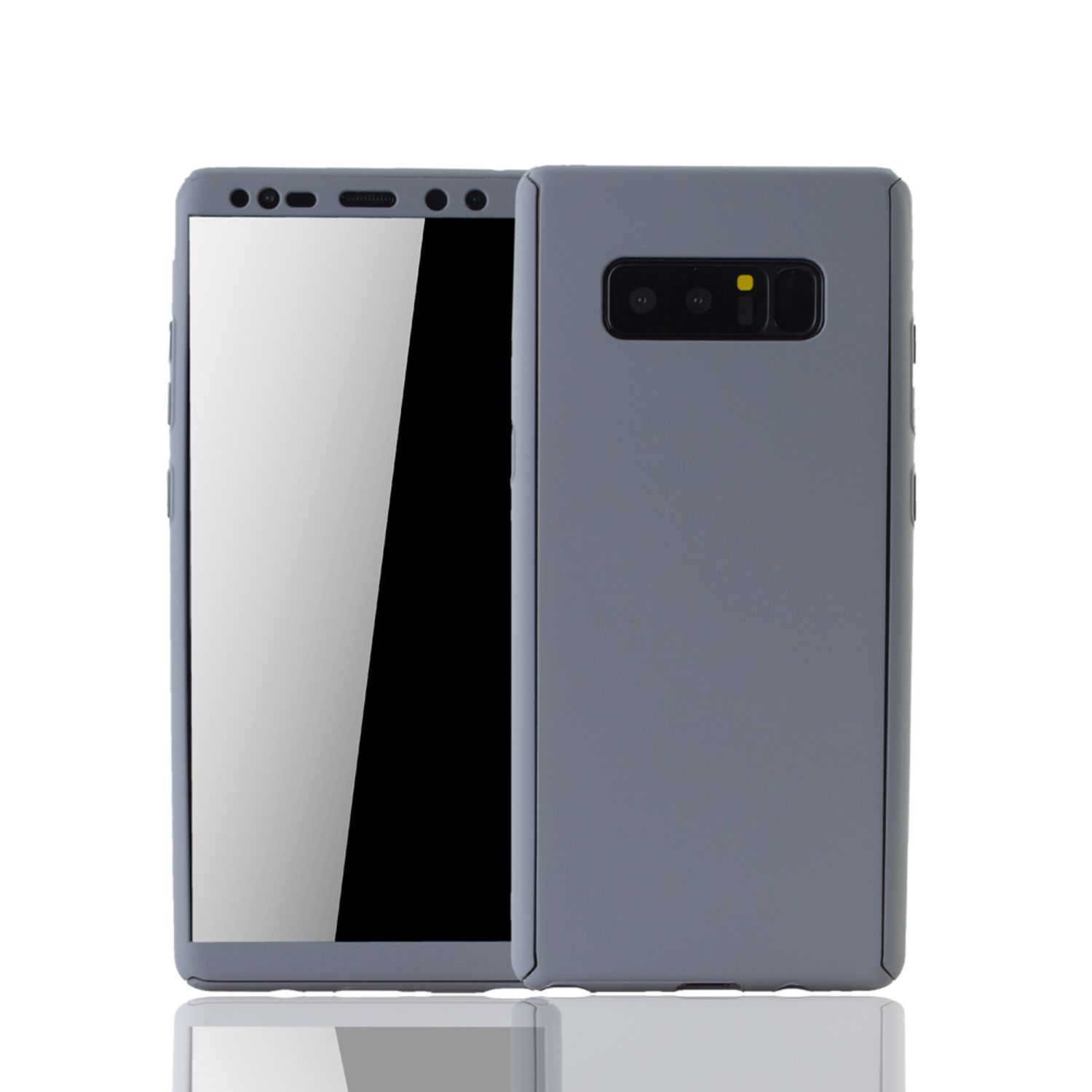 KÖNIG DESIGN Schutzhülle, Full Note Galaxy Cover, Grau Samsung, 8