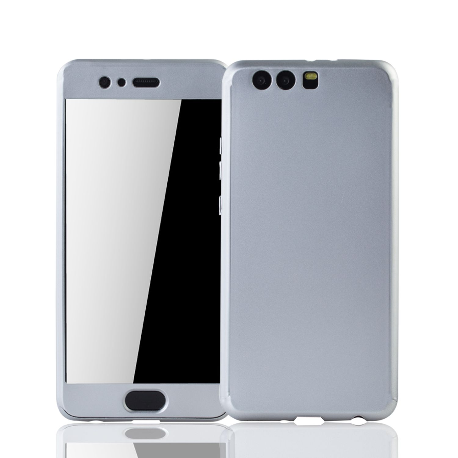 Huawei, Cover, Silber DESIGN KÖNIG Schutzhülle, Plus, Full P10