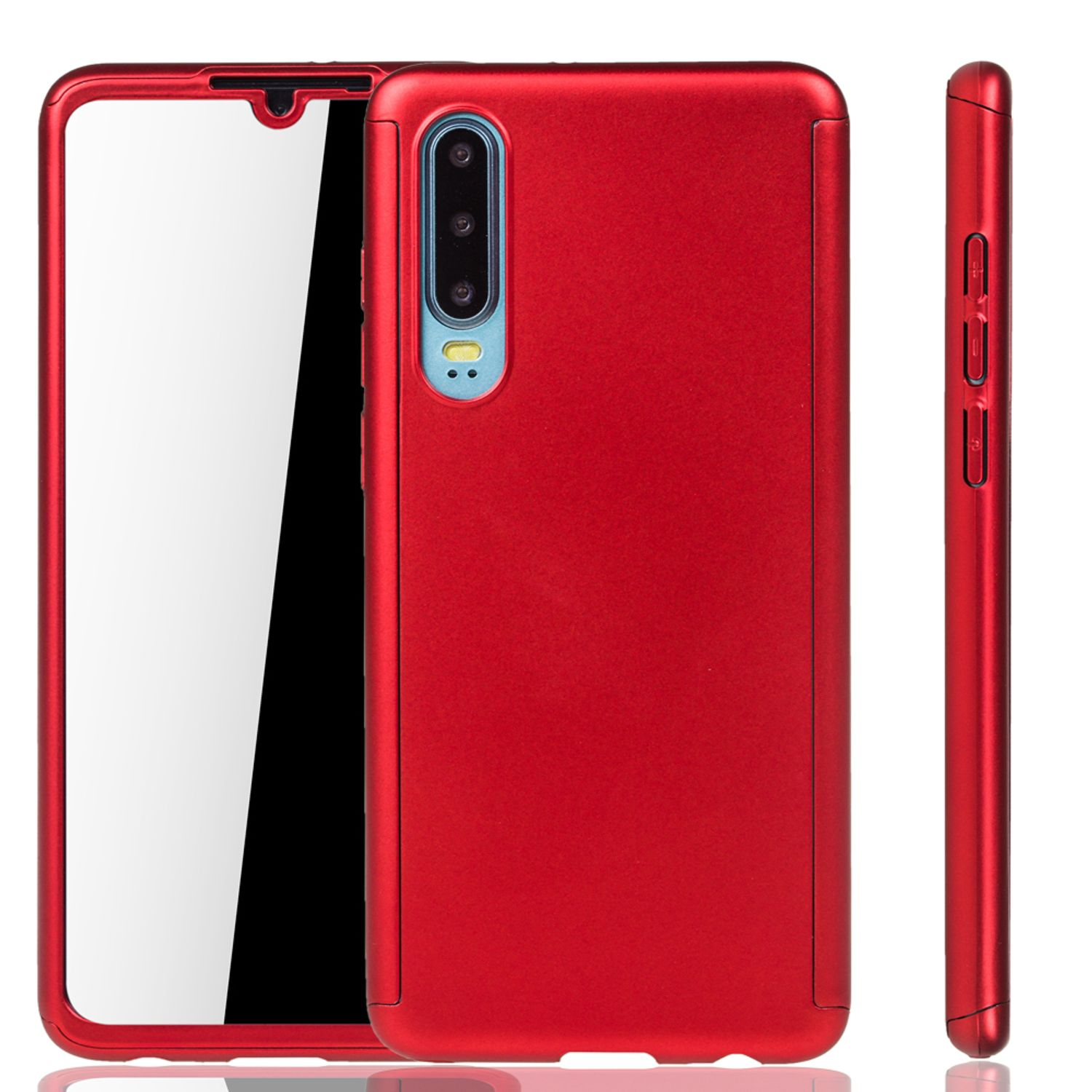 P30, Huawei, Rot DESIGN Cover, KÖNIG Schutzhülle, Full