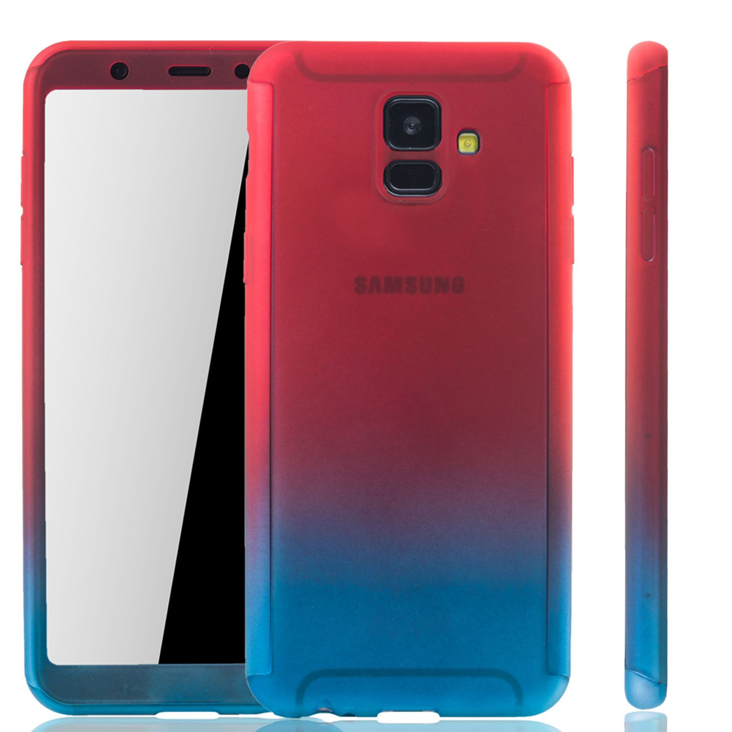 Samsung, KÖNIG (2018), Schutzhülle, A6 Galaxy Cover, DESIGN Full Mehrfarbig