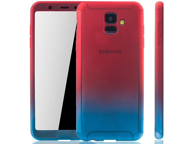 KÖNIG DESIGN Schutzhülle, Full Cover, Samsung, A6 (2018), Galaxy Mehrfarbig