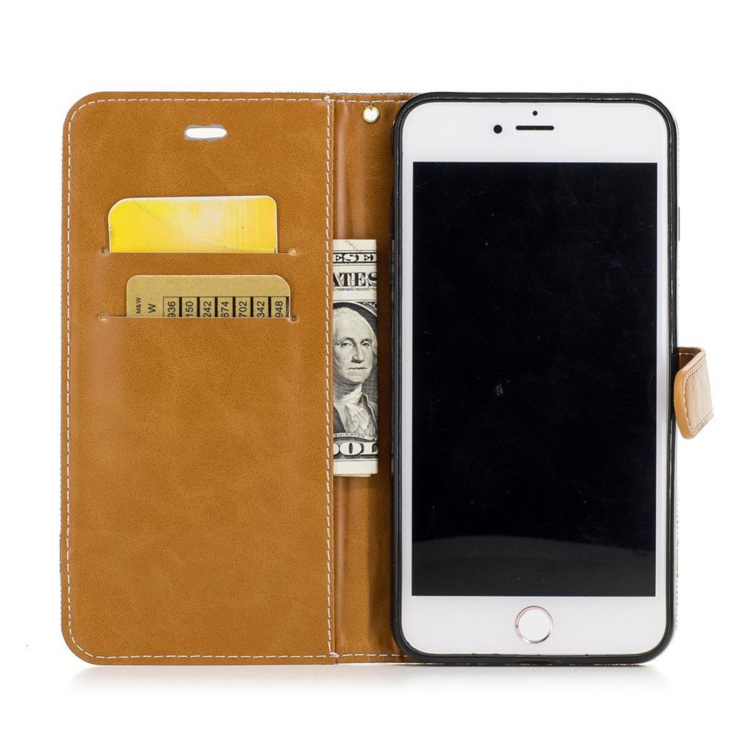 Grau 8 Apple, iPhone KÖNIG Bookcover, Plus, DESIGN Handyhülle,